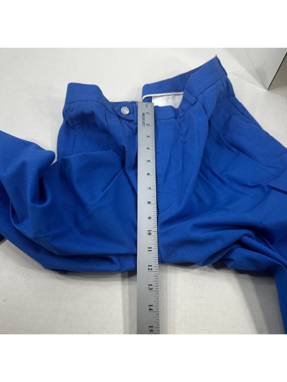 Aureus Men's Sz 36 Pant Pleated Raw Hem Needs To Be Tailored Blue New With Tags - Picture 11 of 16